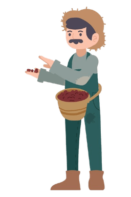 Coffee Farmer Illustration